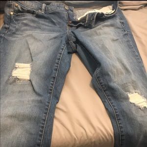 Torrid distressed skinny jeans